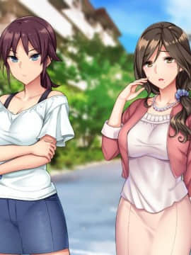 (同人CG集) [Tiramisu] ムラムラ人妻たちの昼下がり！若いち◯ぽを前にして発情メスへと豹変！_003