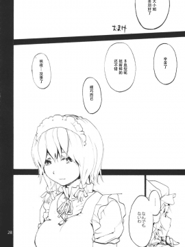[靴下汉化组] (C87) [音速うばぐるま (宇場義行)] undressing, discharging (東方Project)_29
