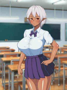 [春葉流亭][留学生は褐色爆乳ダークエルフ!]_190_003