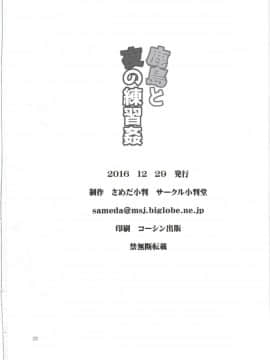 (C91) [小判堂 (さめだ小判)] 鹿島と夜の練習姦 (艦隊これくしょん-艦これ-) [Lolipoi汉化组]_022