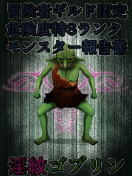 [不確定空間 (aruva)] 冒険者ギルド認定危険度特Sランクモンスター報告書 淫紋ゴブリン