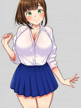 (同人CG集) [どうしょく (まめおじたん)] バイトの巨乳ポニテJKと孕まセックス_011_04