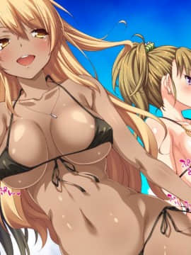 (同人CG集) [一億万軒茶屋 (よろず)] ヤりたい放題! ビッチがビーチに犯ってくる! -IN 臨海学校_noCG_01_10