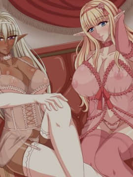 (同人CG集) [お茶漬け屋三代目] エルフとダークエルフの娼婦と過ごす一夜の夢__0095