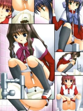 [臭鼬娘漢化組] (C80) [Juicy Fruits (さとみひでふみ)] 某有名○校女子トイレ盗撮 2次元美少女編 Vol.1,2 Complete Edition (Kanon カノン)_SGTG_167_004
