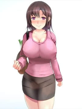 (同人CG集) [てのひらタンバリン] エッチで巨乳な奥さんに癒されよう！_n013