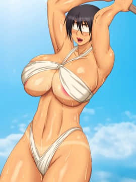 [逝印乳業 (逝印)] 熟女海水浴 -夏の想い出-_092_0301