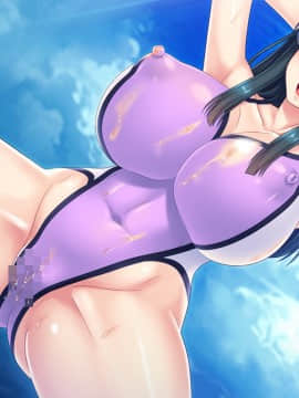 爆乳水着人妻をビーチでデカチンナンパ ～生真面目ぶって渋るのにハメるとイキまくるマゾ牝を孕ませオナホに躾ける夏～_ev009b