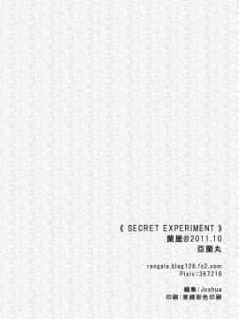 [靴下汉化组] [蘭屋 (亞蘭丸)] SECRET EXPERIMENT (東方Project) [DL版]_image_025