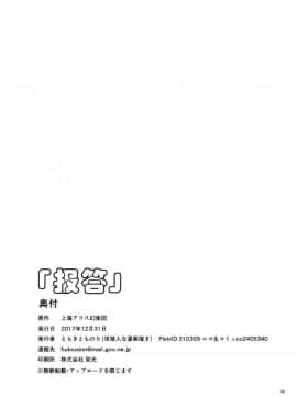 [Lolipoi汉化组][世捨人な漫画描き (ともきとものり)] 「お返し」 (東方Project)_33