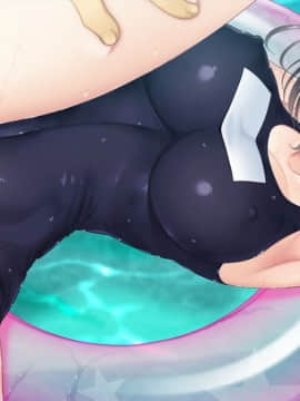 [ANIM] メス堕ち！巨乳水着妻達とのラブエロスイミング！～プールで監視員のバイトを始めたら水着の人妻達に囲まれて童貞喪失した！？～_ev103