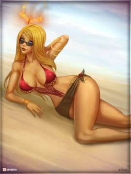 Artist Galleries ___ Vempire_0382_Daimonia_Pinup_Red_Bikini_G